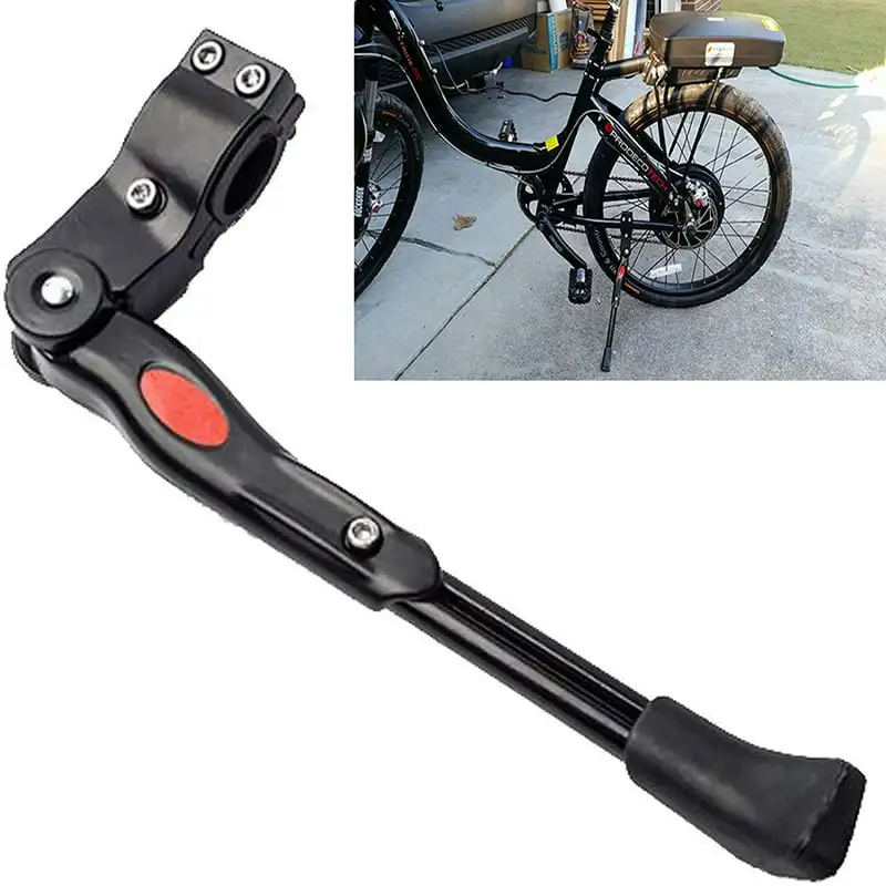 

Adjustable Aluminium Alloy Bike Kickstand Side Kickstand Fit for 20" 24" 26"- Black