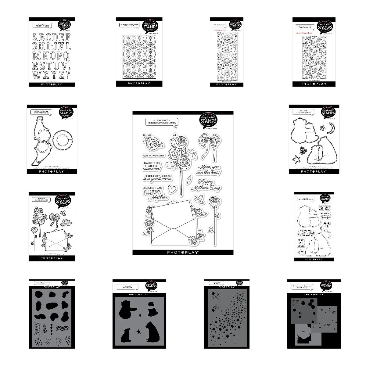

Uni Alphabet I Love Mom Metal Cutting Dies Stamps Stencil For 2022 Scrapbook Diary Decoration Embossing Template Diy Greeting