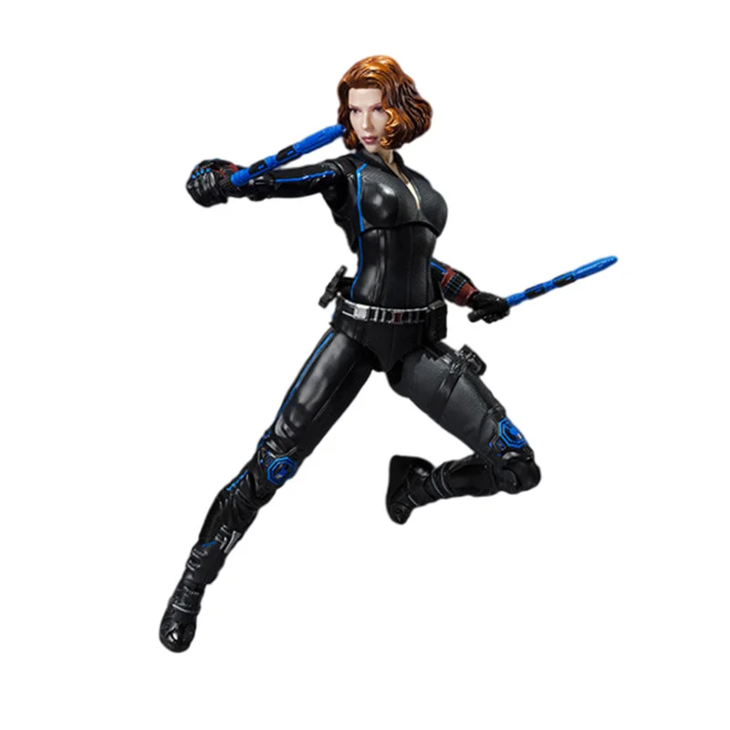 SHF Marvel Legends Action Фигурки Мстителей Черная Вдова ПВХ Figma 15 см Natasha Romanoff Captain America