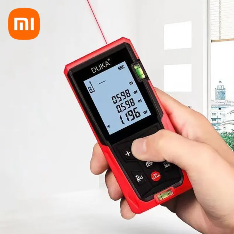 

Лазерный дальномер Xiaomi DUKA LS3, высокоточный цифровой измеритель расстояния, портативный лазерный дальномер, измерительные инструменты, 60 м 80...