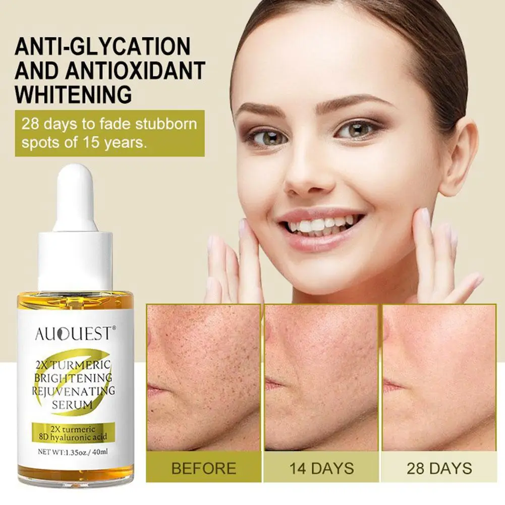 

Turmeric Moisturizing Essence Brightening Anti-saccharification Freckle Anti-oxidation Skincare Whitening Tight Facial Remo R9K9