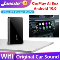 jansite android 10 0 carplay ai box car multimedia player for benz audi nissan hyundai volkswagen wireless mirror link bluetooth