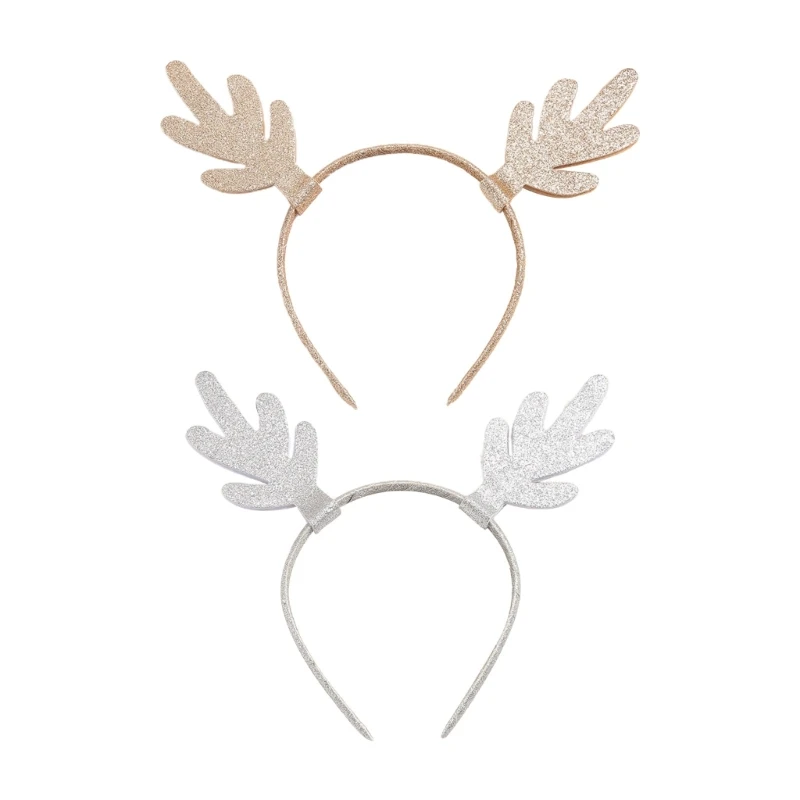 

Festival Christmas Style Women Students Washing Face Hairband Christmas Antlers Shape Headbands Sequins Hair Hoop