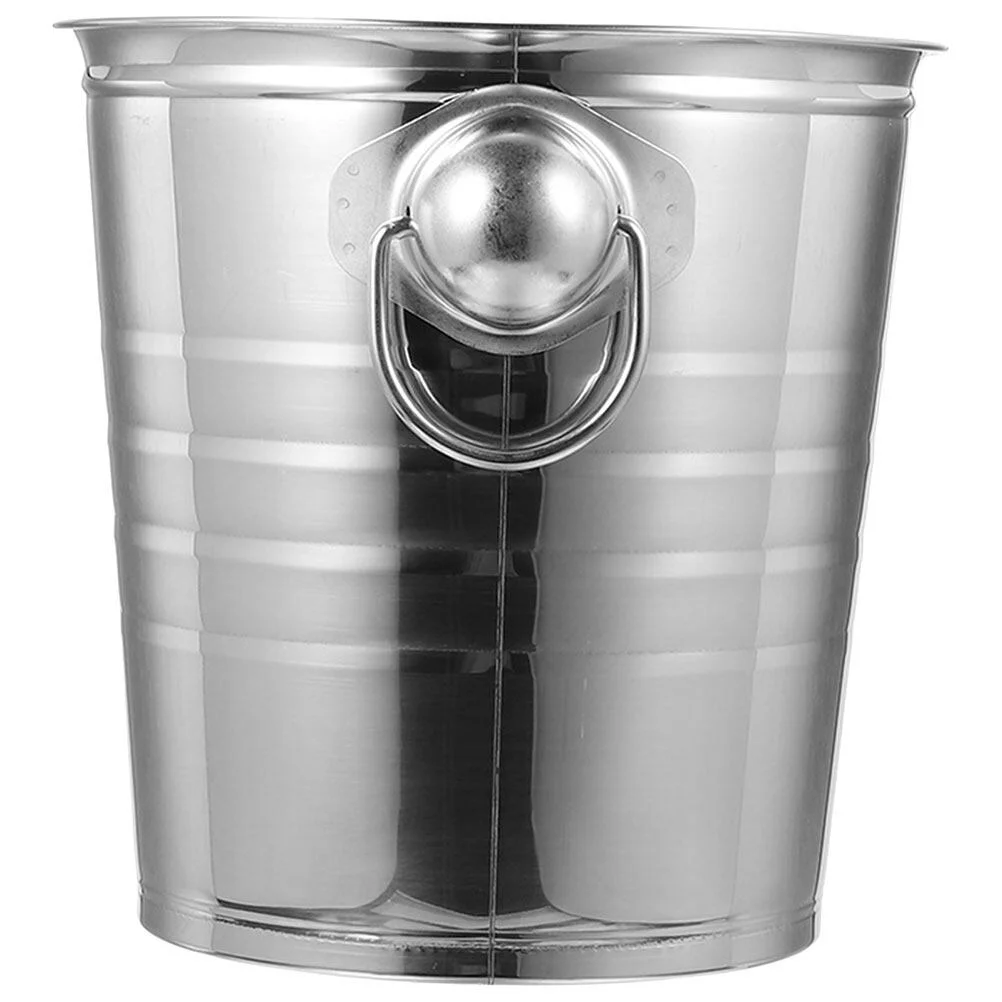 

Metal Ice Bucket Champagne Multi-functional Cube Barrel Holder Party Stainless Steel Beer Container