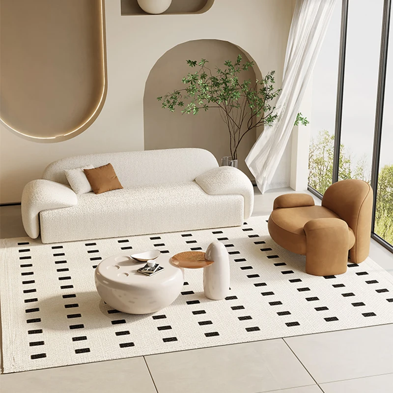 

Designer Lambswool Sofa Living Room Minimalist Modern Wooden Couch Unusual Comfort Design Divani Soggiorno Living Room Furniture