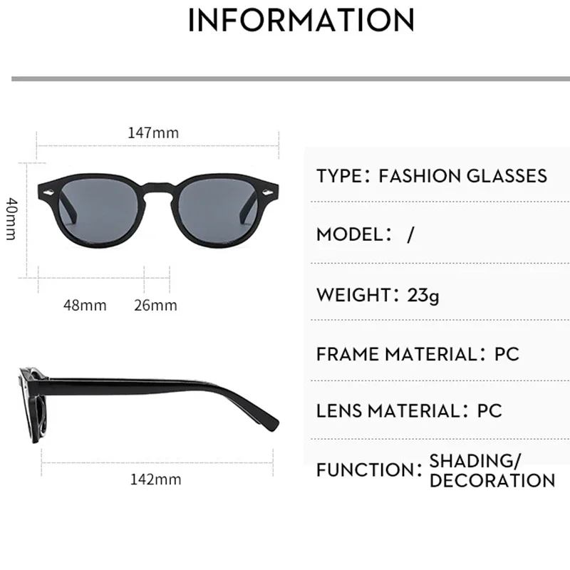 Очки солнцезащитные круглые в винтажном стиле с градиентом для мужчин и женщин