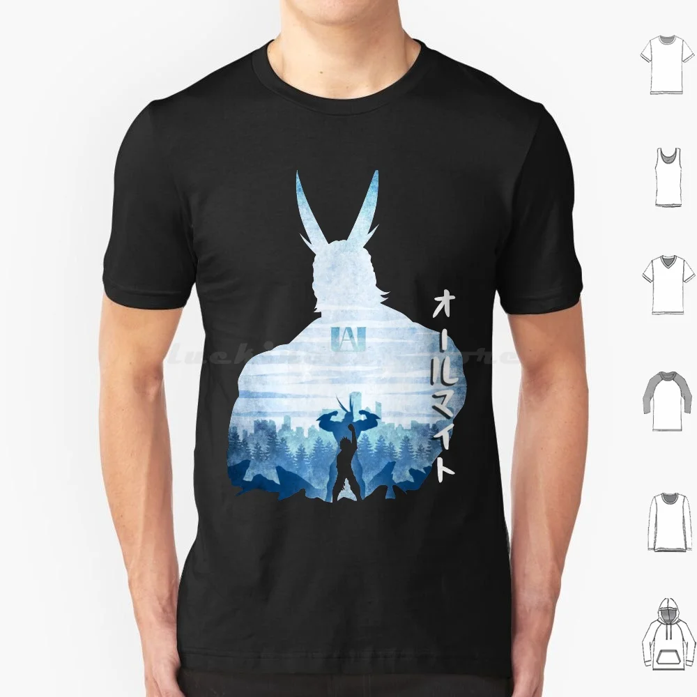 

Футболка с надписью «All May One For All Hero 5», 100% хлопок