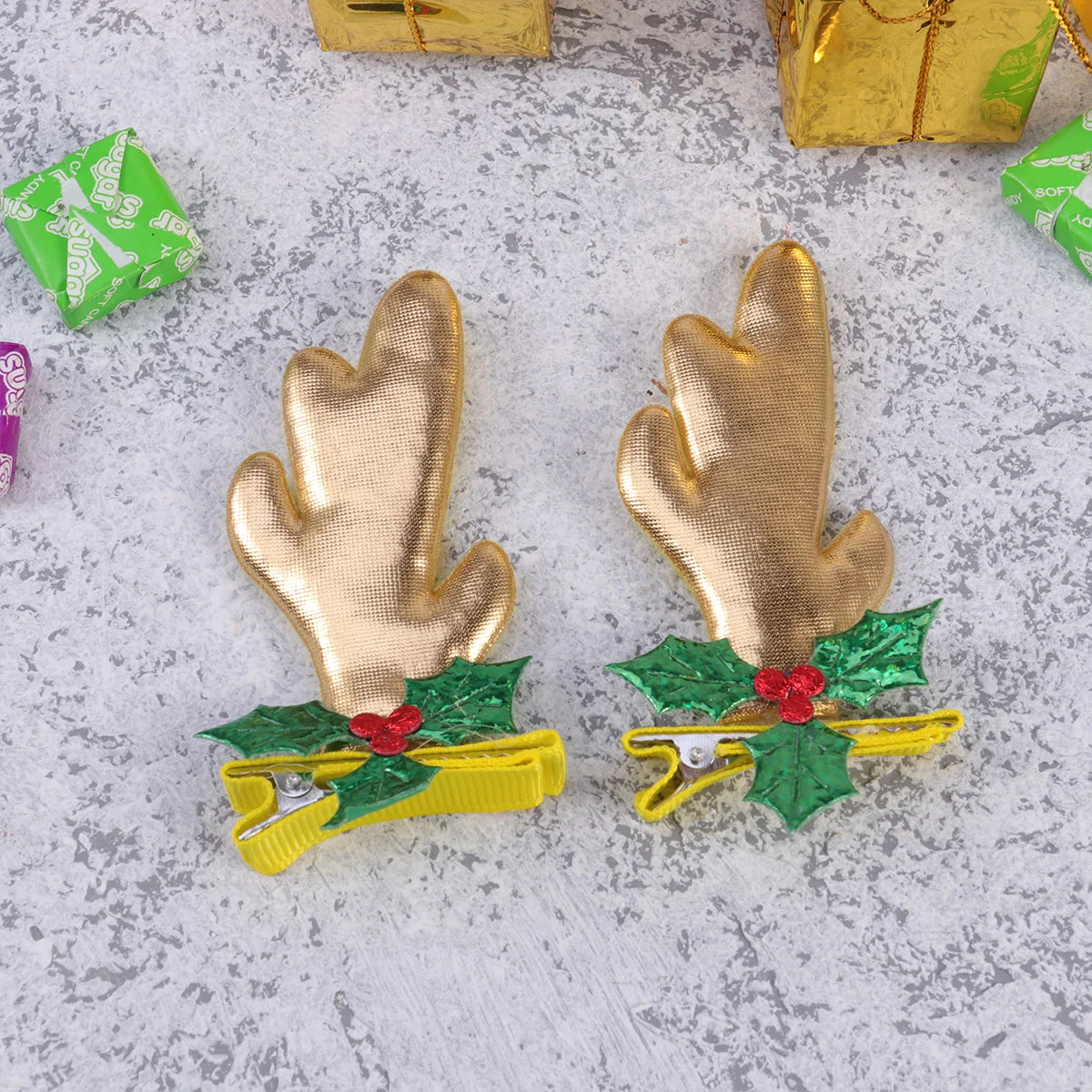 

Clips Hair Christmas Antlers Deer Reindeer Barrettes Antler Girl Hairpin Filler Ear Headpiece Headwear Headband Alligator