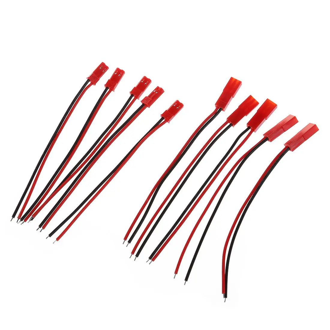 5 пар кабелей 22AWG 100 мм с 2-контактным разъемом JST M F для аккумуляторного двигателя RC
