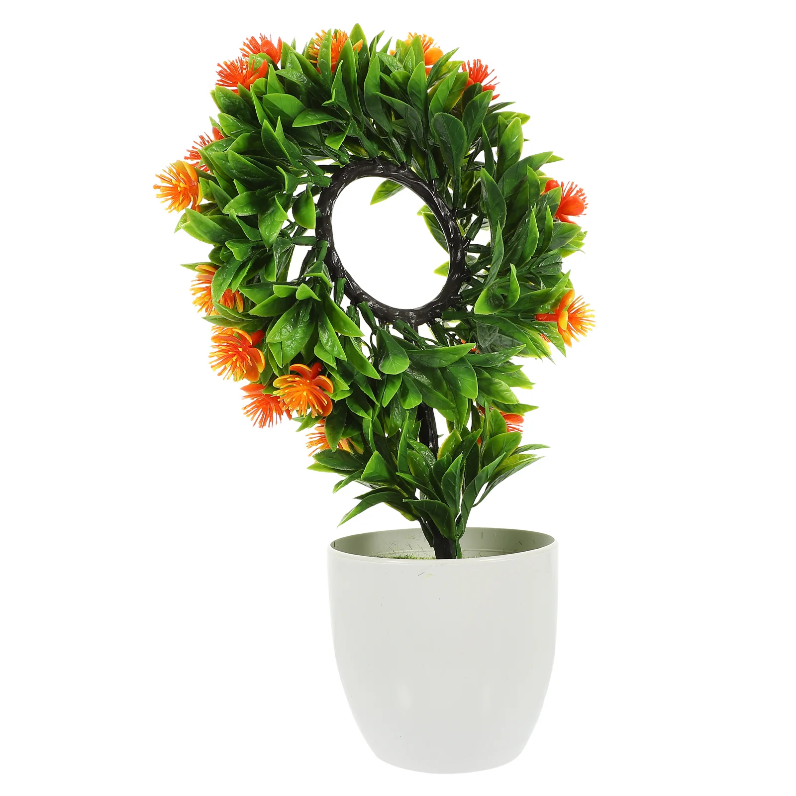 

Bonsai Artificialfakeflower Flowers Potted Faux Decor Treesmall Garden Arrangements Mini Ornamentsdecors Adornments Vase Desktop