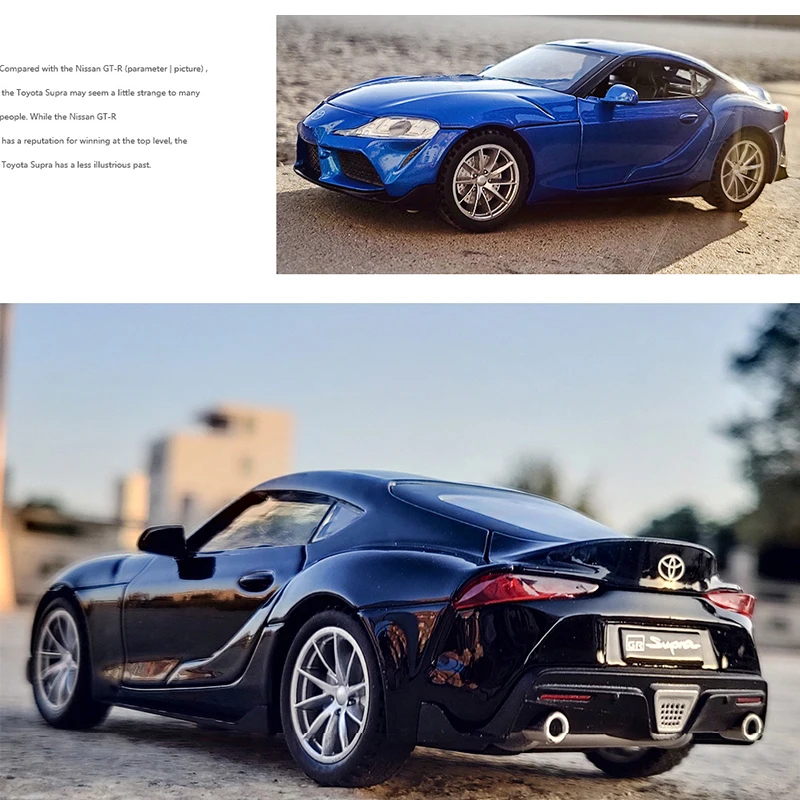 2021 литая Игрушечная машина 1:32 JDM TOYOTA Supra модель автомобиля из сплава Миниатюрная в