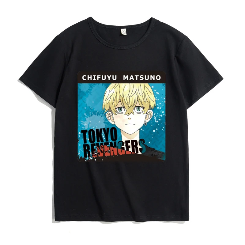 

Tokyo Revengers Anime T Shirt Men/Women Casual Harajuku Tee Oversize Female Black T-Shirt Summer 2022 Japan Clothes