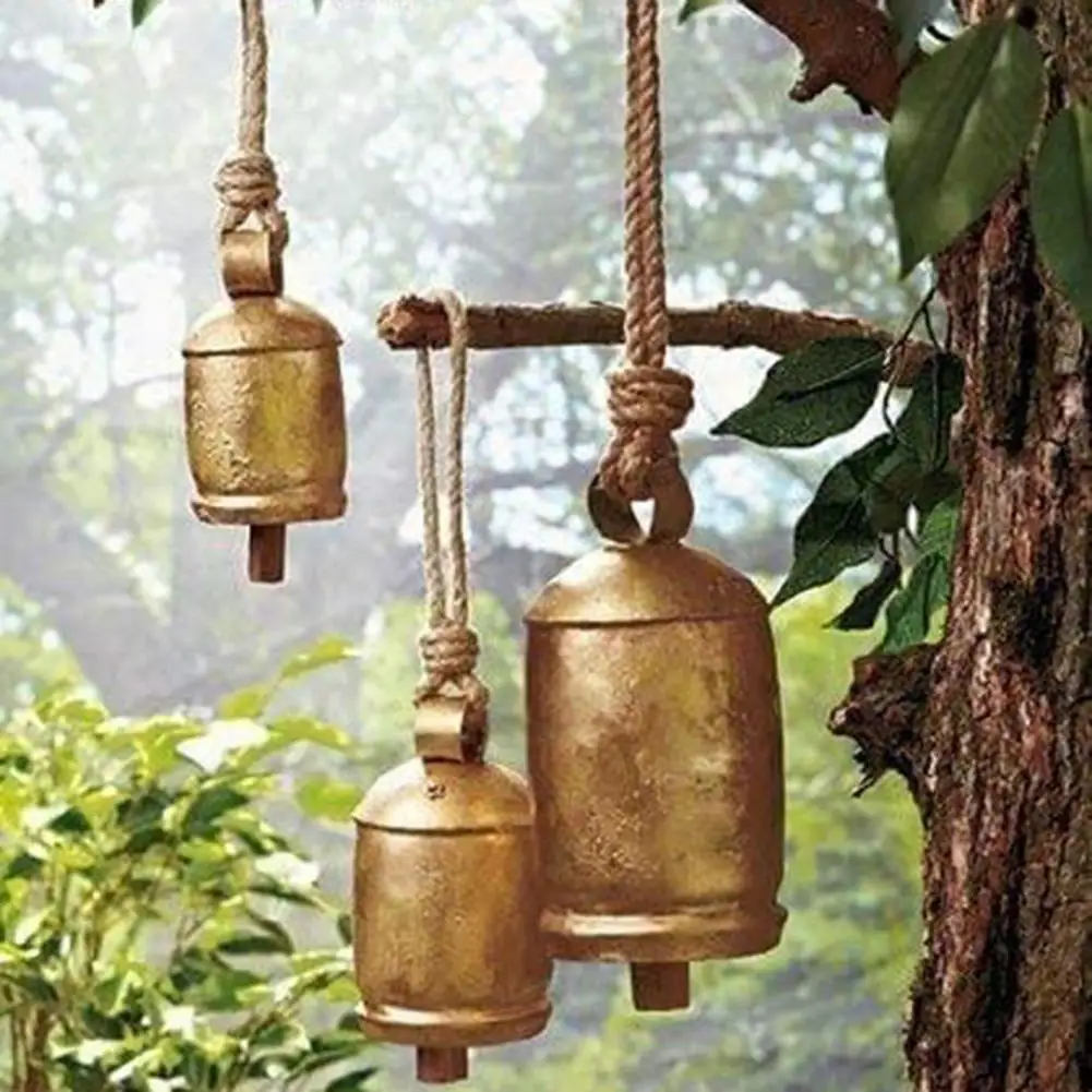 

Unique Cow Bell Handicrafts Copper Bell Non-fading Rustic Metal Hanging Giant Cow Bells Decorative