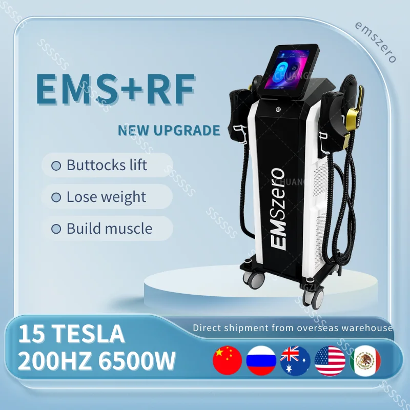 Emszero PRO NEO 6500w RF 15Tesla Электромагнитная машина для похудения таза Neo EMS Body Sculpt Machine