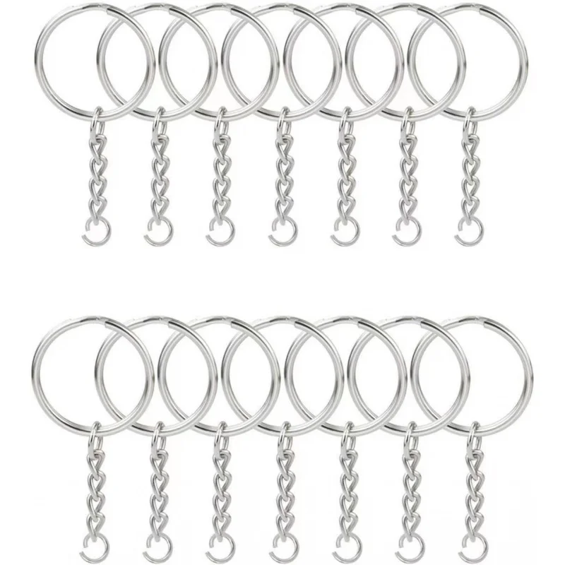 

Spot Goods 25mm Aperture with 4 Chains Free Delivery Broken Ring Key Ring Key Chain with Chain Key Ring
