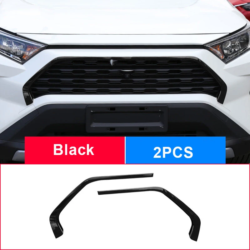 

Для Toyota RAV4 2019 2020 2021 2022 RAV 4 XA50 XA 50 автомобильный передний бампер Гриль декоративная наклейка крышка хром внешние аксессуары
