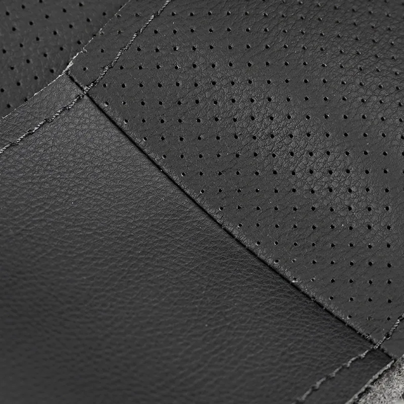 Фото Для Land Rover Freelander 2 2007 2008 2009 2010 2011 2012 ручная строчка перфорированная кожа цвет черный №5