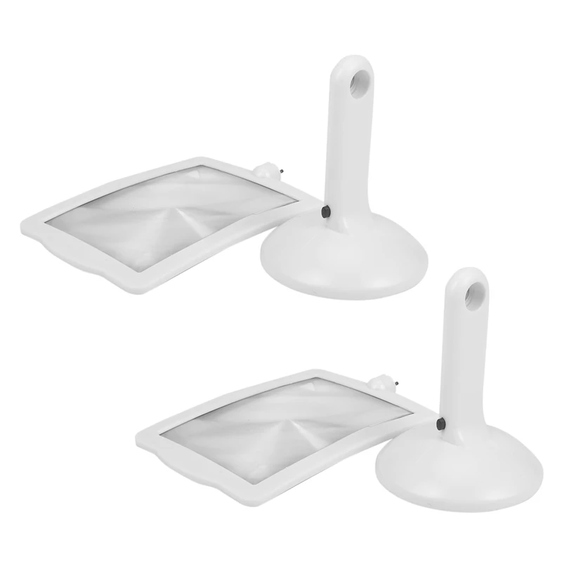 

2Pcs Portable Desktop 3X Magnifier LED 180 Degree Rotatable Desk Lamp Lighting Loupe Reading Magnifier Glass For Reading