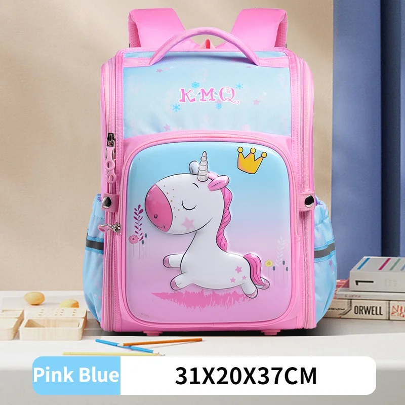 Children Cartoon Unicorn Dinosaur Large Capacity Backpacks New Primary Girl Boy Students Cute Fashion Reflective Schoolbags Hot