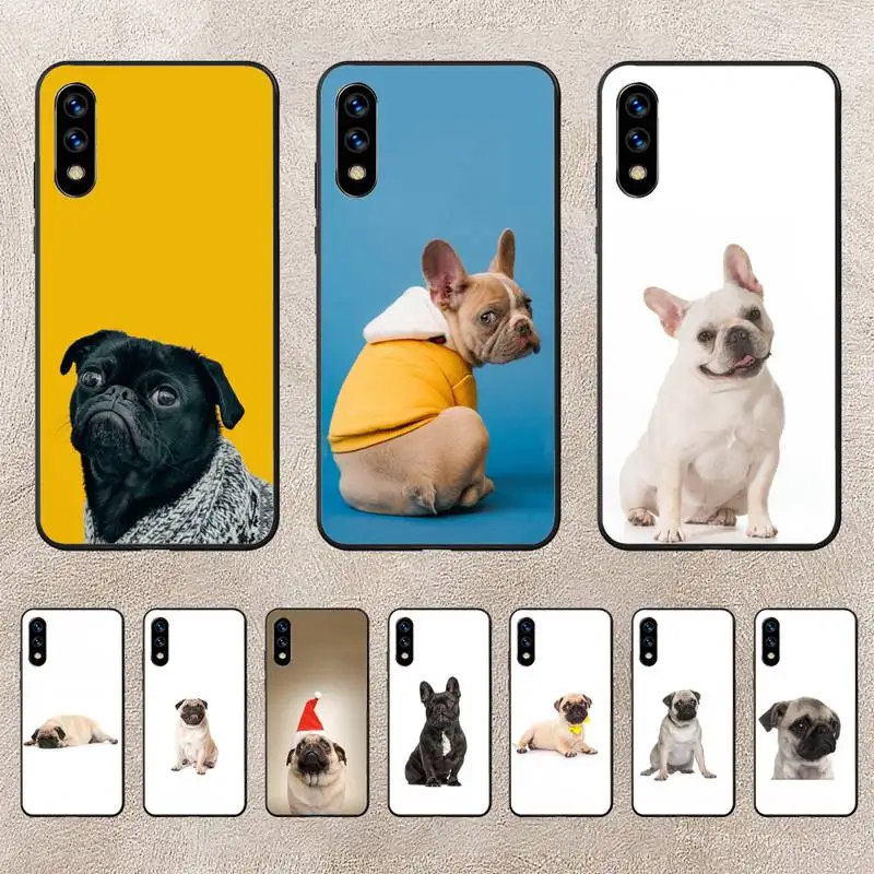 

Pug Dog French Bulldog. Phone Case For Huawei G7 G8 P7 P8 P9 P10 P20 P30 Lite Mini Pro P Smart Plus Cove Fundas