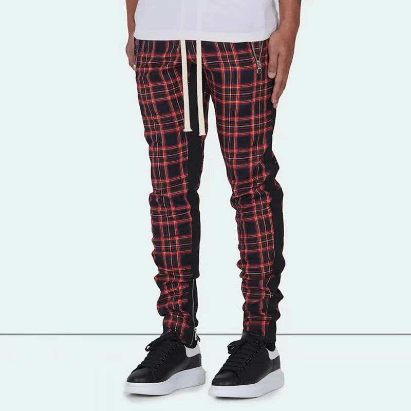 Jogger Men's Casual Pants Plaid Slim Fit Men's Trousers Fashion Streetwear Fashion Men's High Quality Trend Trousers