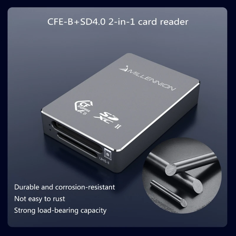

Устройство чтения карт памяти CFexpress TypeB, адаптер для карт памяти типа C, USB3.2 Gen2x1, 10 Гбит/с