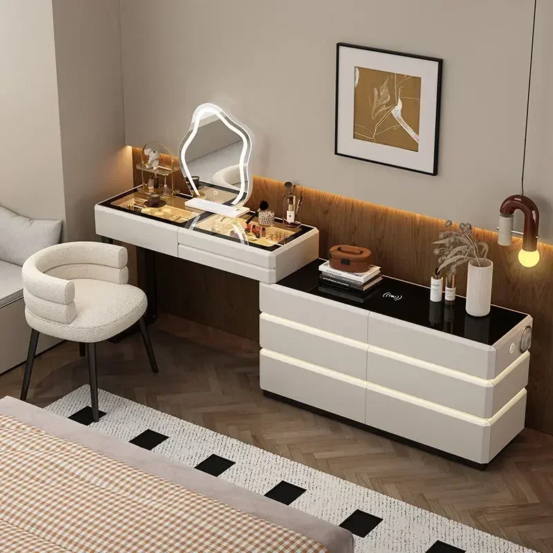 Современный туалетный столик Туалетный с беспроводной зарядной станцией