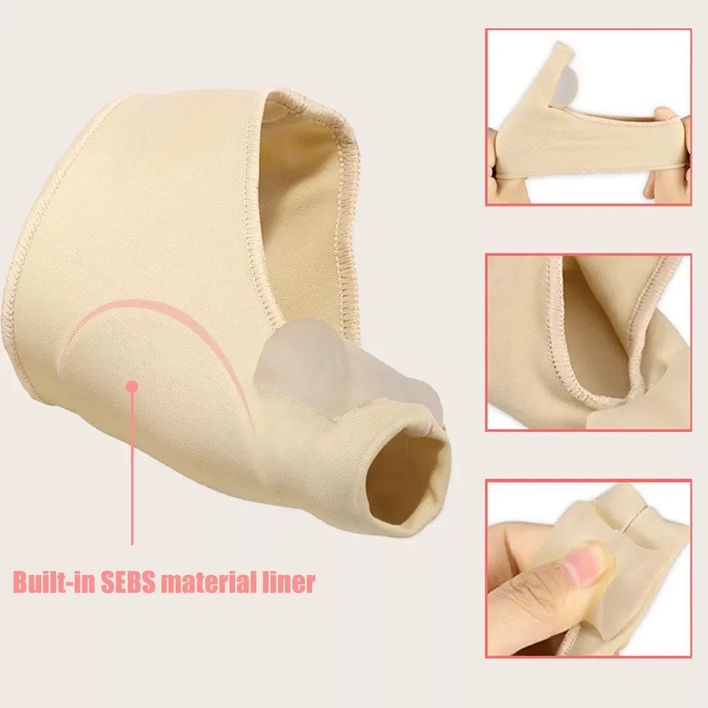 

2Pcs=1Pair Toe Separator Hallux Valgus Bunion Corrector Orthotics Feet Bone Thumb Adjuster Correction Pedicure Sock Straightener