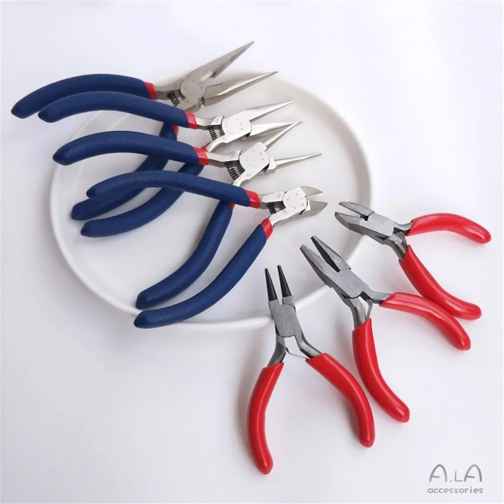 

High quality stainless steel hand DIY pliers bead winding tools jewelry pliers diagonal pliers pointed nose pliers scissors