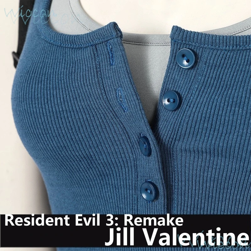 Игра Jill валентинка Косплей житель зла 3: переделка Костюм Униформа жилет обувь