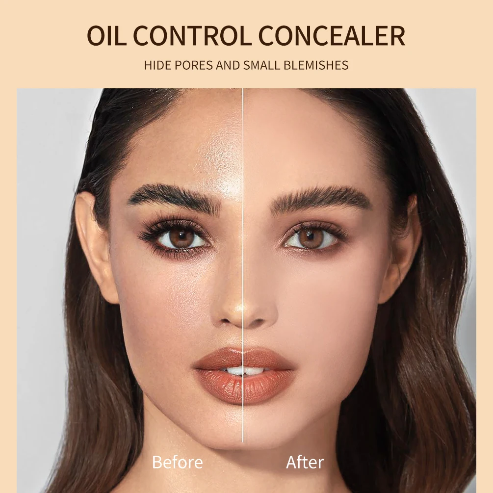 Пудра Макияж QIBEST для макияжа пудра лица косметики водостойкая жирной кожи