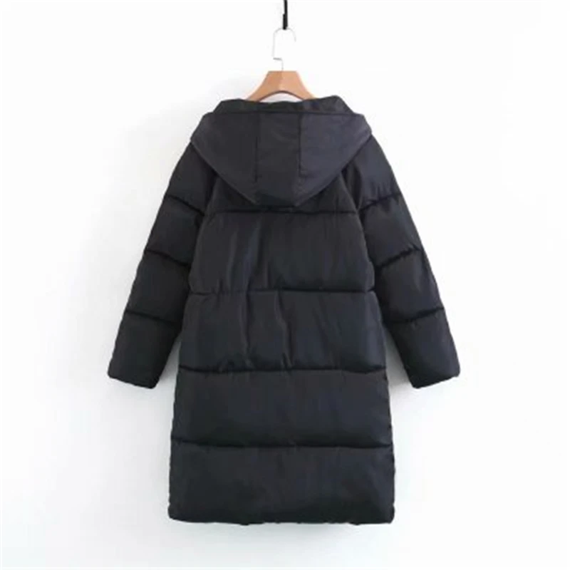 2023 New Winter Large Size Women Bread Coat Thick Widened Long Section Famale Over The Knee Hooded Cotton Coat Women's Jacket