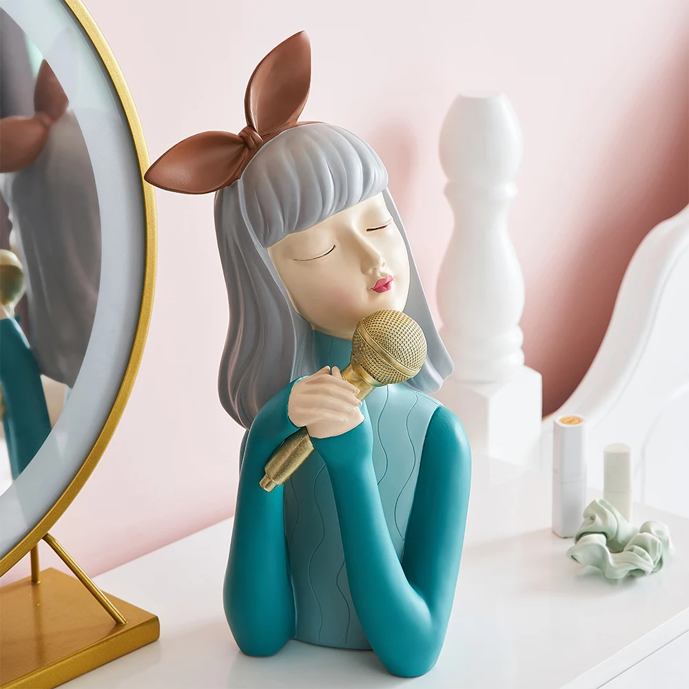 

One Piece Resin Statue Bubble Girl Resin Figure Sculpture Modern Home Decoration Table Decoration Accessory Gifts Decor