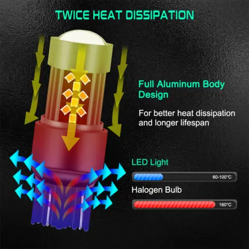 

7443 42Smd Led Front Turn Signal Blinker Lights For Nissan Toyota Yellow Amber