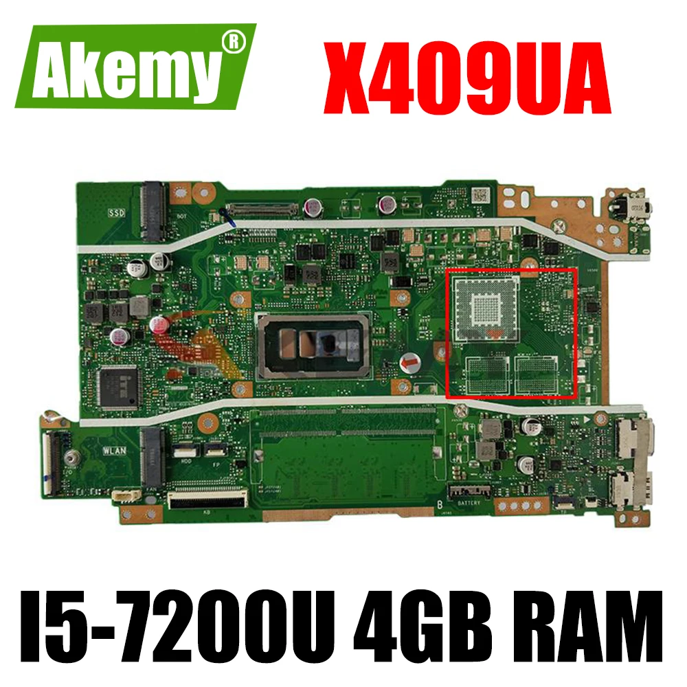

Материнская плата для ноутбука X409UA Материнская плата asus vivobook X409 X409U X409UJ F409U A409U W/ I5-7200U 4 Гб ОЗУ, протестирована полностью на 100%