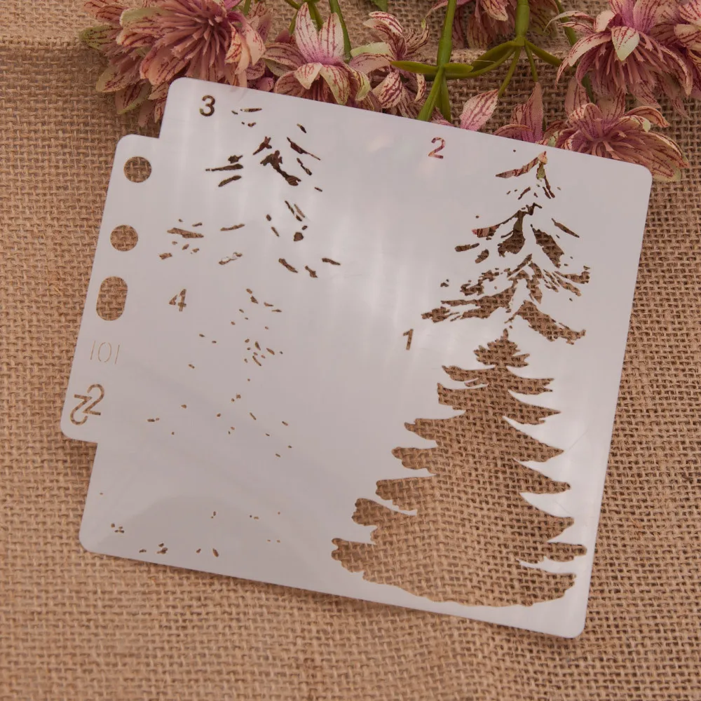 Трафареты для украшения новогодней елки скрапбукинга фотоальбома