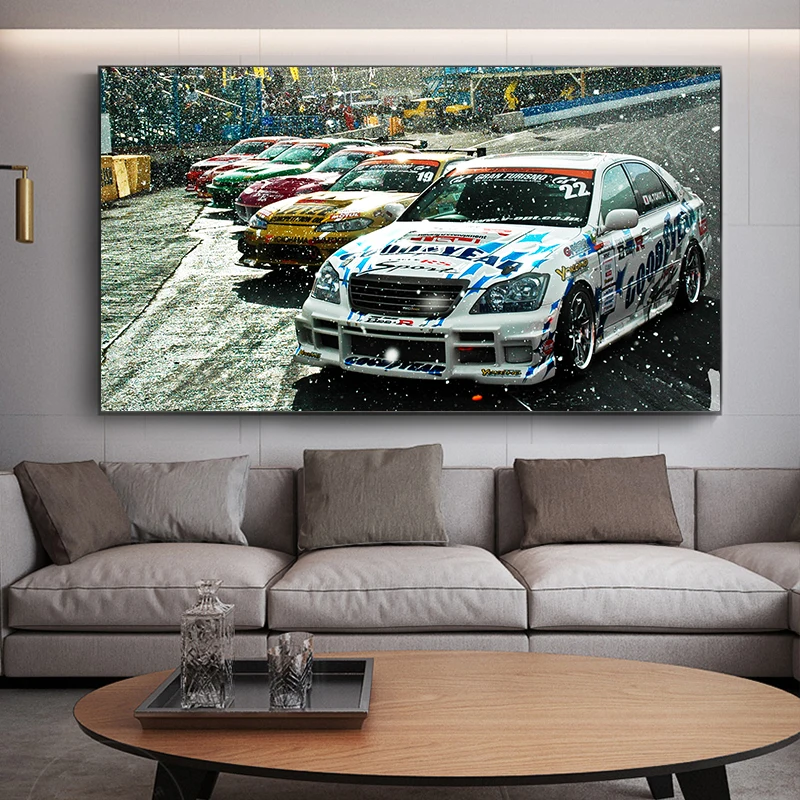 

Car Photography Posters Wall Art Canvas Room Decoration Boys Bedroom Decor Painting Wall Art Decor Canvas
