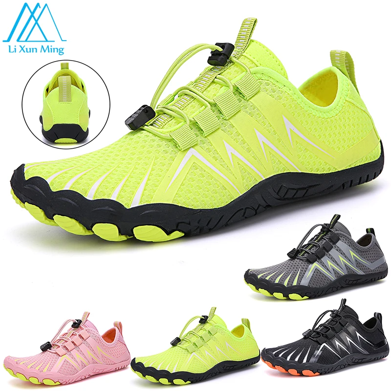 Quick-Dry Water Shoes Men And Women Breathable Beach Upstream Antiskid Aqua Shoes Outdoor Sports Fitness Hiking Sneakers 35-48#