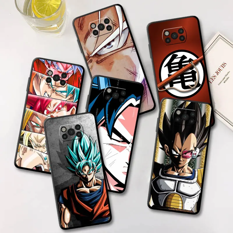 

Dragon Ball Super Goku Black Case For Xiaomi Poco X3 NFC M3 X4 X5 F5 Pro Mi 11T 10T 12 9T 11 Lite Capa Phone Fundas