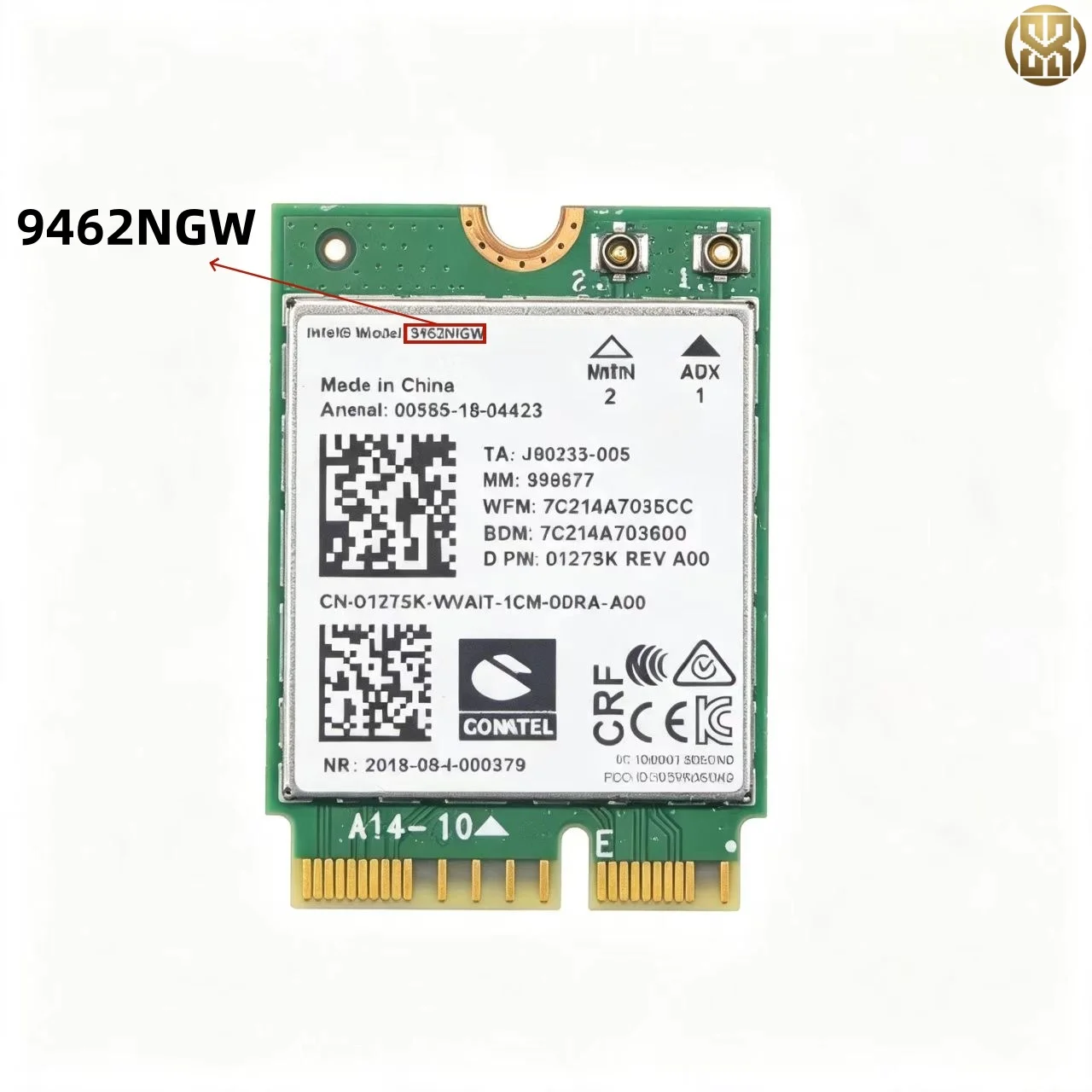 Фото 9462NGW для Intel AC9462 WiFi5 Bluetooth5.1 M.2 NGFF CNVi двухдиапазонный беспроводной модуль №1