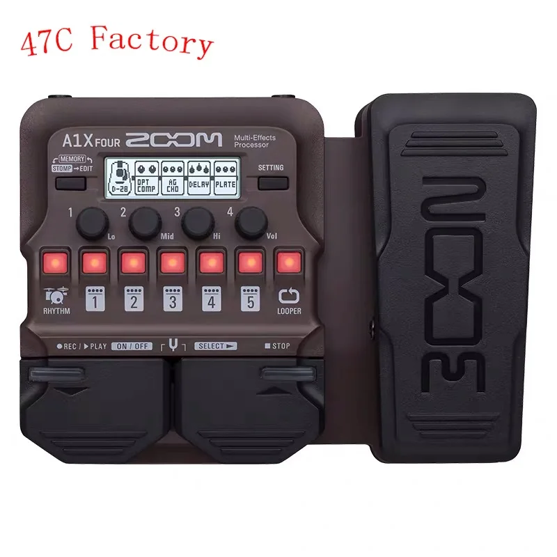 

acoustic instrument multi guitar effect pedal for Looper Rhythm Section Saxophone Trumpet Violin Upright bass zoom A1X four