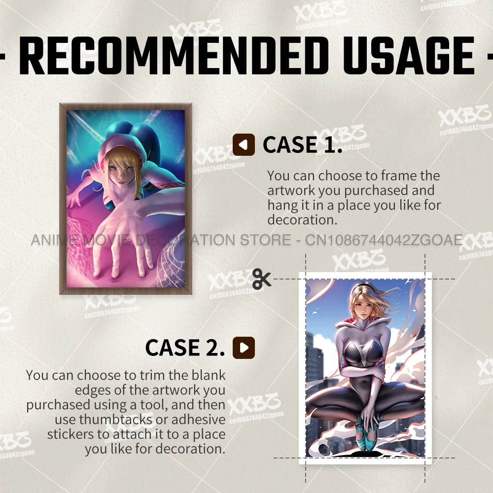 1 шт. картина паук-Гвен из фильма Marvel настенное искусство сексуальные фигурки