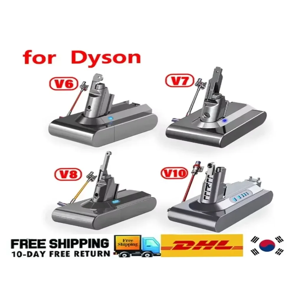 Фото 2025Новинка для Dyson V7 21,6 В 8000 мАч Сменный аккумулятор для Dyson V7 Absolute Cord-Free Вакуумный ручной пылесос Batte №3