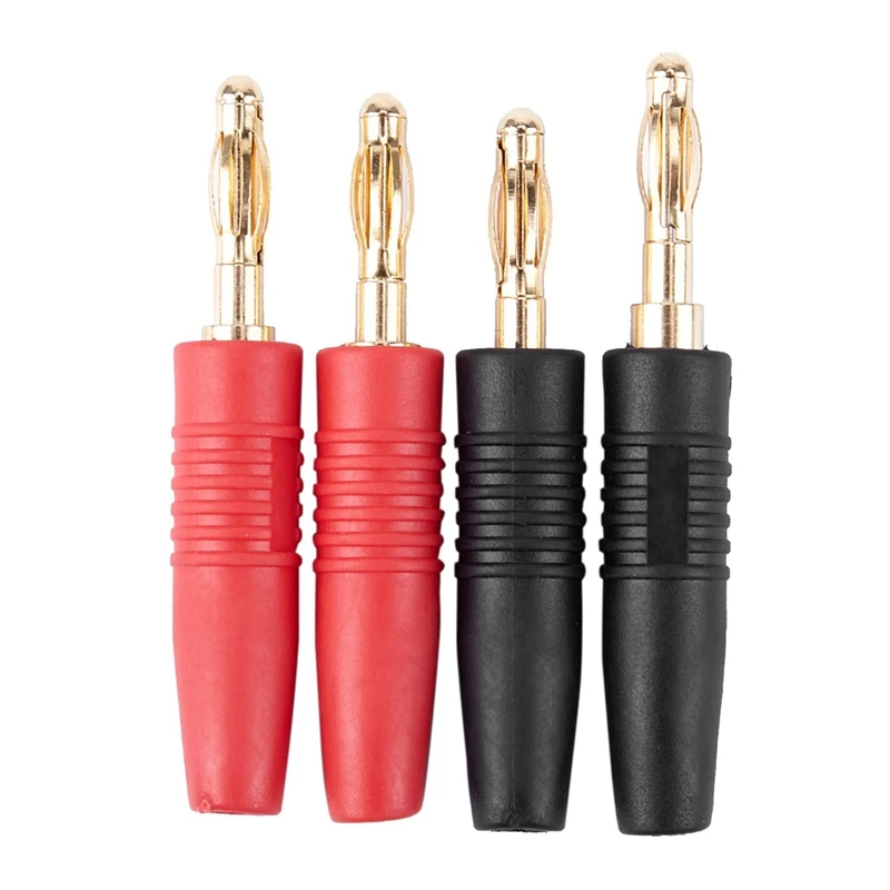 

12Pcs 4Mm B7 24K Gold Plated Musical Speaker Cable Wire Pin Banana Plug Connector