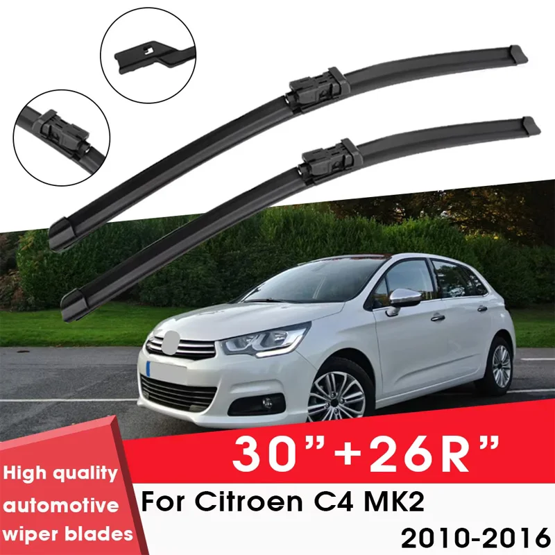 

Щетки стеклоочистителя автомобиля для Citroen C4 MK2 2010-2016 30 "+ 26R" лобовое стекло чистый натуральный резиновый автомобильные дворники аксессуары
