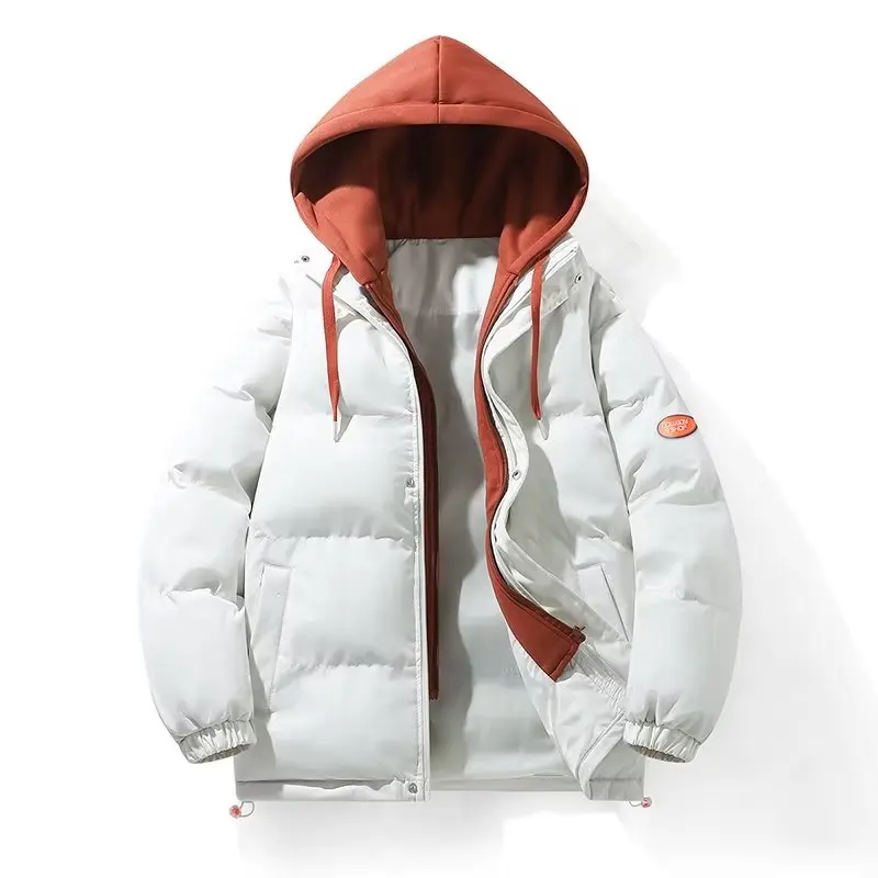 

Зимнее мужское теплое пальто, Корейская женская куртка с капюшоном в стиле Харадзюку, уличное пальто на молнии, высокое качество, Лидер продаж, топ, мужская одежда