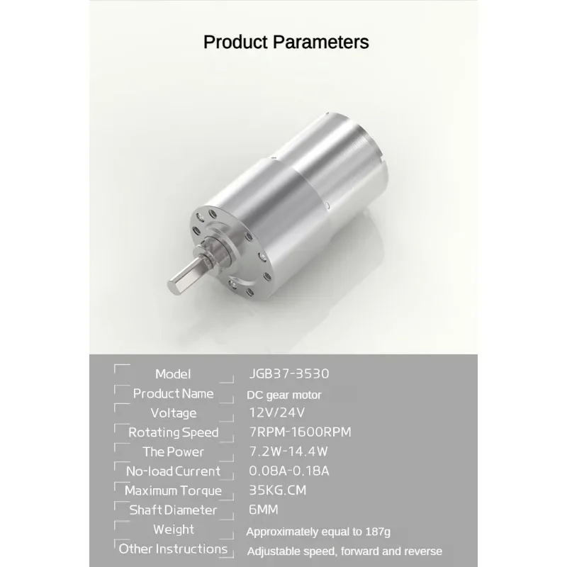 JGB37-3530 микро двигатель постоянного тока с регулятором скорости 12 в 24 В