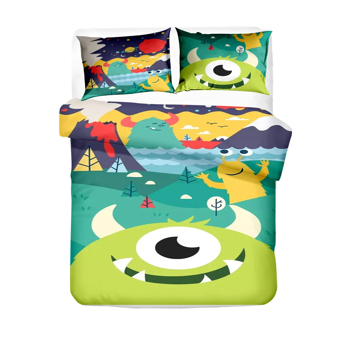 

Комплект постельного белья из 2-3 предметов с изображением монстров