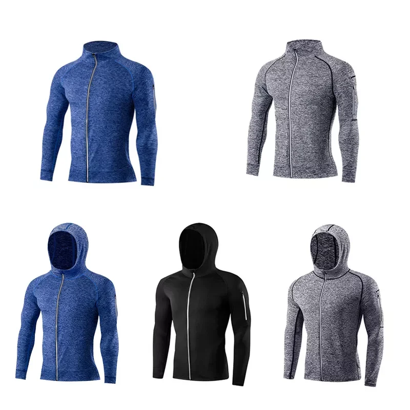 

Men Hoodies Gym Sports Top Running Jackets Bodybuilding Sweatshirt Training Fitness Equipment Outdoor Wear Chaqueta Deportiva