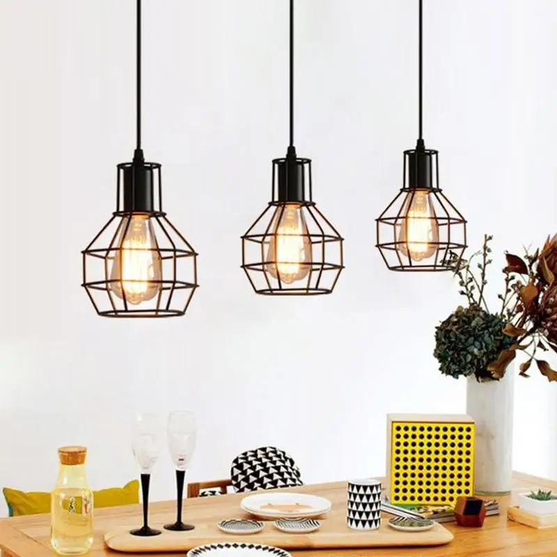

E27 Retro Industrial Iron Ceiling Light Cozy Loft Decor For Bedroom LED Indoor 110-220V Vintage Ceiling Lamp For Corridor Aisle